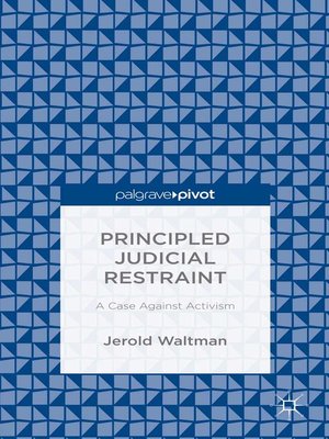 cover image of Principled Judicial Restraint